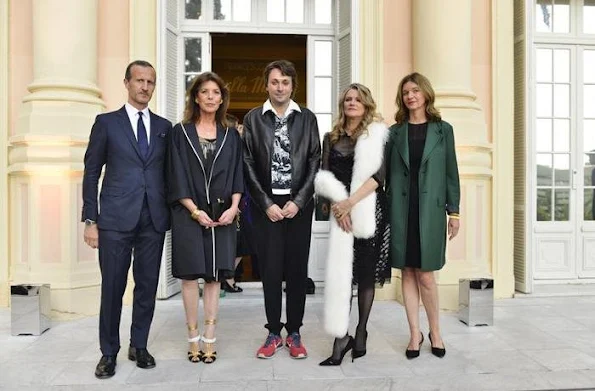 Princess Caroline, Charlotte Casiraghi and Princess Alexandra attended the event that Prada organized at Francesco Vezzoli