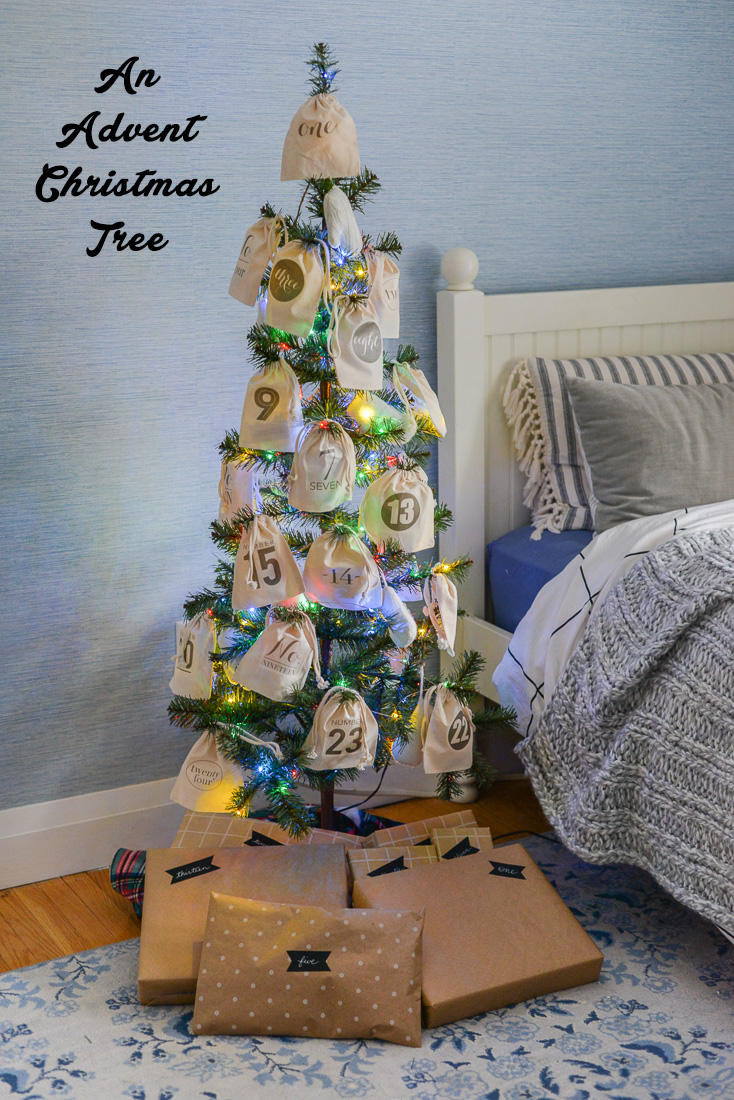 An Advent Christmas Tree With Stay At Home Activities Rambling