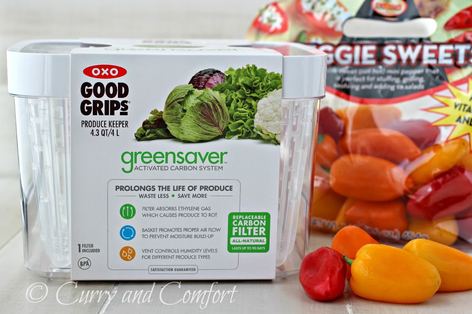 Kitchen Simmer: Roasted Sweet Pepper Salsa and OXO GreenSaver Review  #OXOGreenSaver