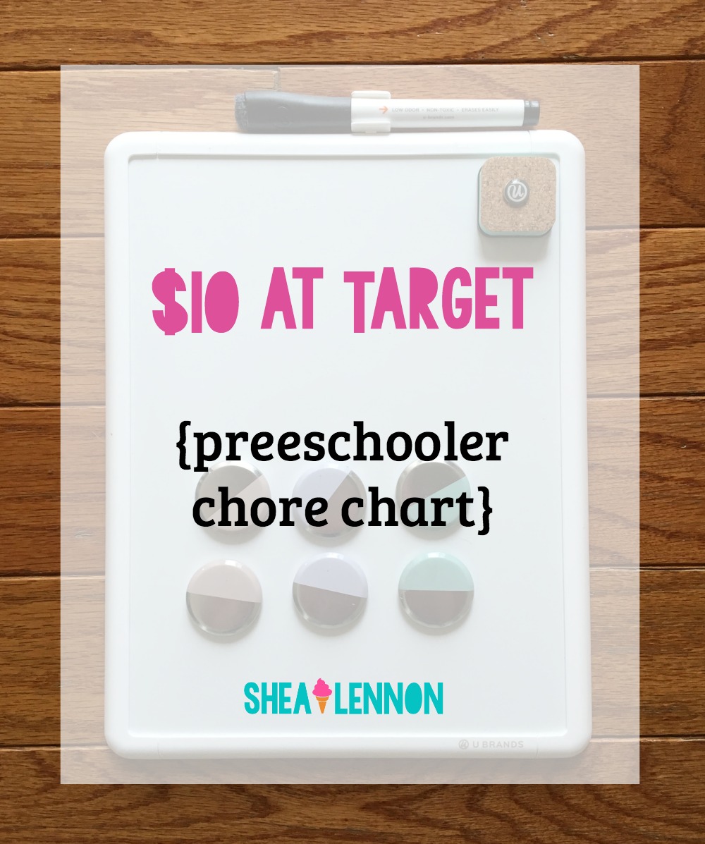 $10 at Target: Easy Custom Preschooler Chore Chart