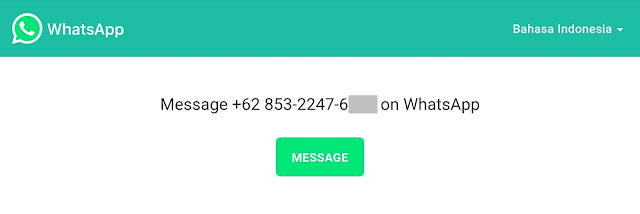 Mengirim Pesan WhatsApp Tanpa Menyimpan Nomor