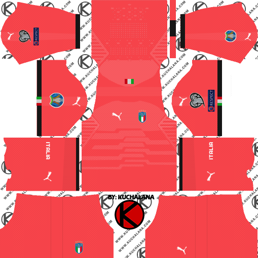 Italy 2018-2019 Kit - Dream League Soccer Kits - Kuchalana