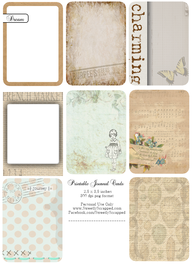 Sweetly Scrapped Freebie Journaling Cards And Transparency Overlays Sweetly Scrapped Freebie Journaling Cards And Transparency Overlays