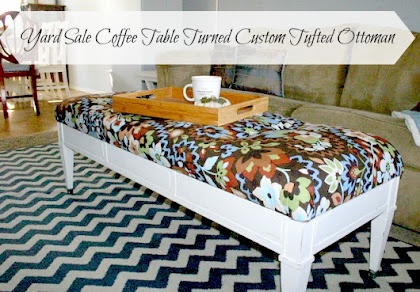 Yard Sale Coffee Table Ottoman