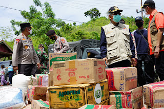 Kapolda Sulbar bersama Kepala BNPB dan Forkopimda, Pastikan distribusi Bantuan Tersalur Hingga ke Pelosok
