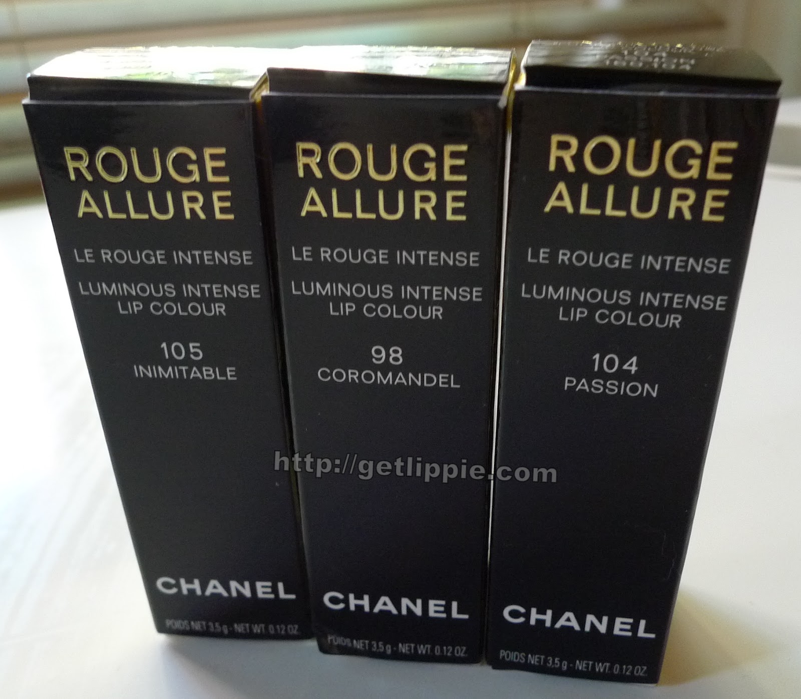  Chanel Rouge Allure Luminous Intense Lip Colour, 104 Passion,  0.12 Ounce : Beauty & Personal Care