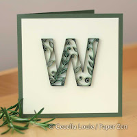 Quilling Letter W Monogram Tutorial Pattern Quilling Letter W Monogram Tutorial Pattern
