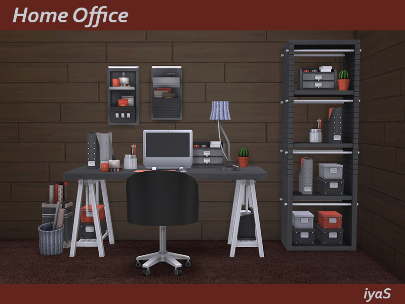 soloriya Home Office. Sims 4