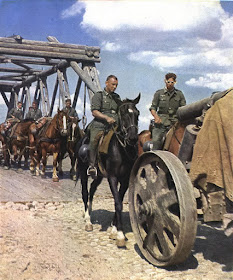 German horses hauled supplies, artillery, and other equipment worldwartwo.filminspector.com