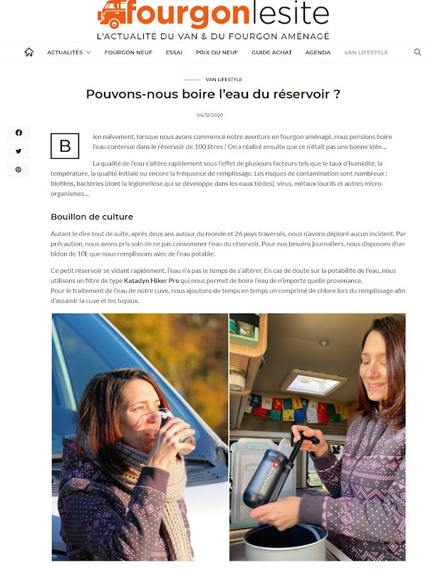Pouvons-nous boire l'eau du réservoir?