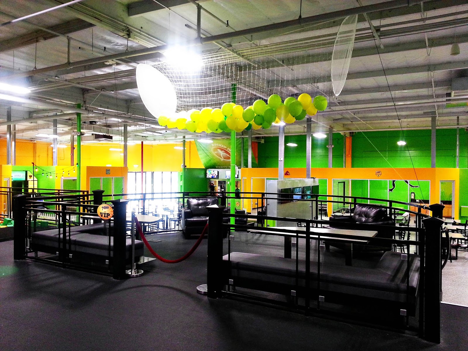 Funky Polkadot Giraffe Family Fun at Rockin' Jump Orange County