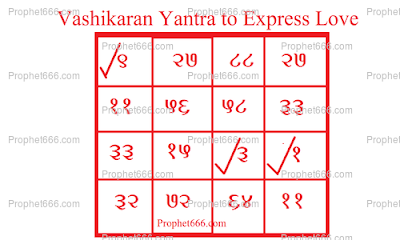Vashikaran Yantra to Express Love towards a desired Woman Lover