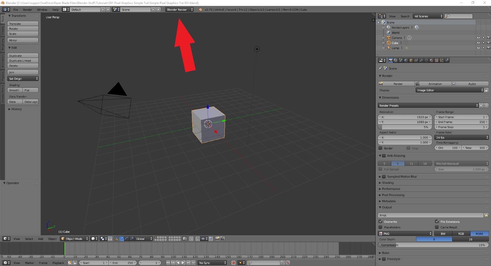 How To Make Pixel Graphics With Blender