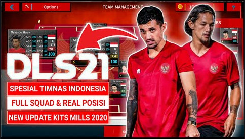 Dls 2021 Android Mod Timnas Indonesia New Update Squad Kits Mills 2020 Ngopigames