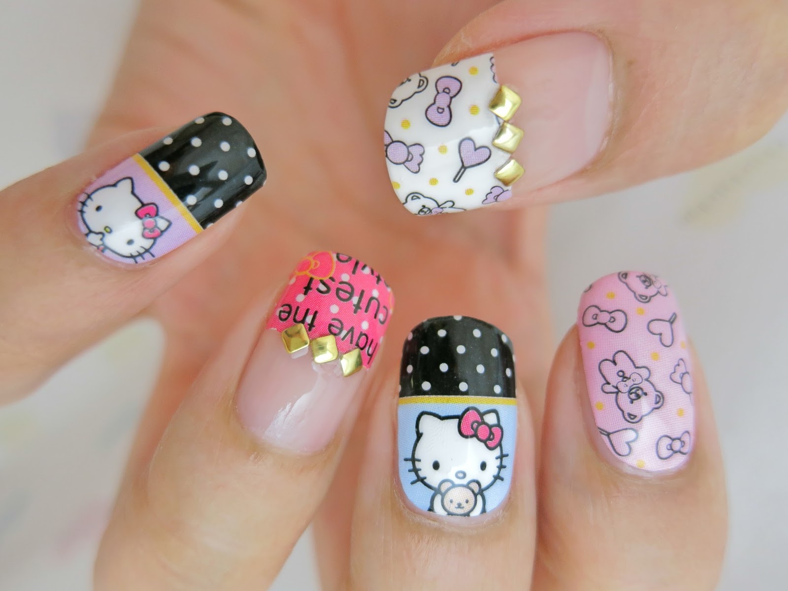 Hello Kitty Nail Art Nail Wrap YM1021 chichicho