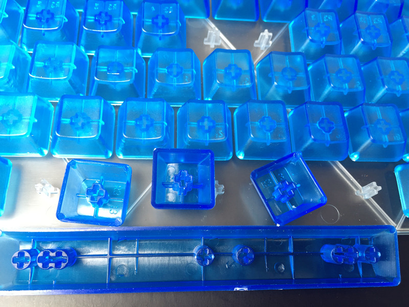 Altkey 104 Keys ABS Translucent keycap Blank Keycaps set For OEM