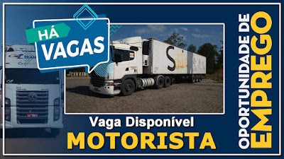 vaga para motorista