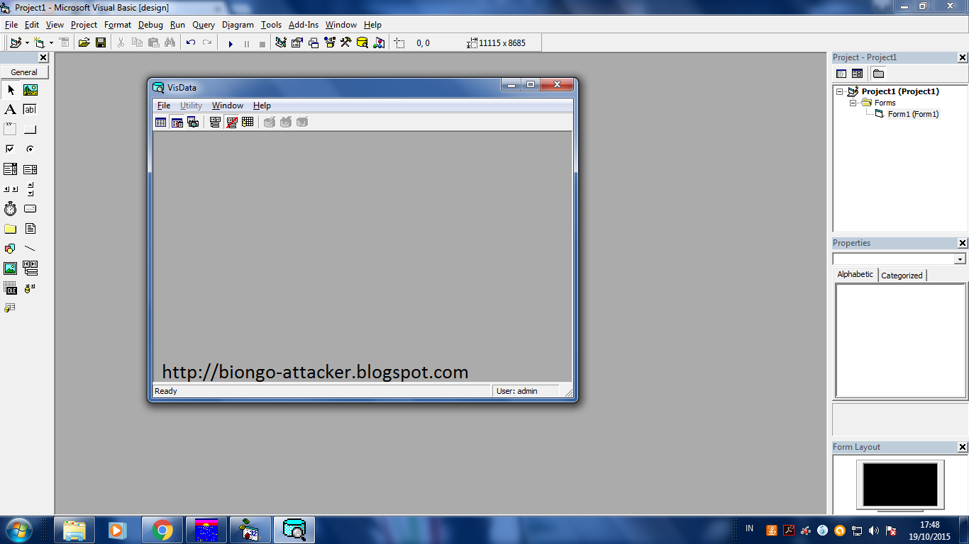 Cara membuat database di visual basic 6.0 dengan visual data manager ...