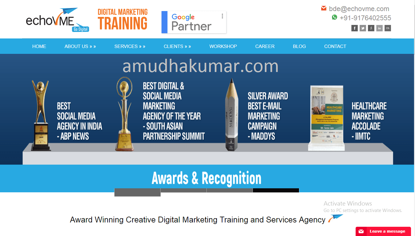 Echo VME Digital Marketing Training Institute in Chennai