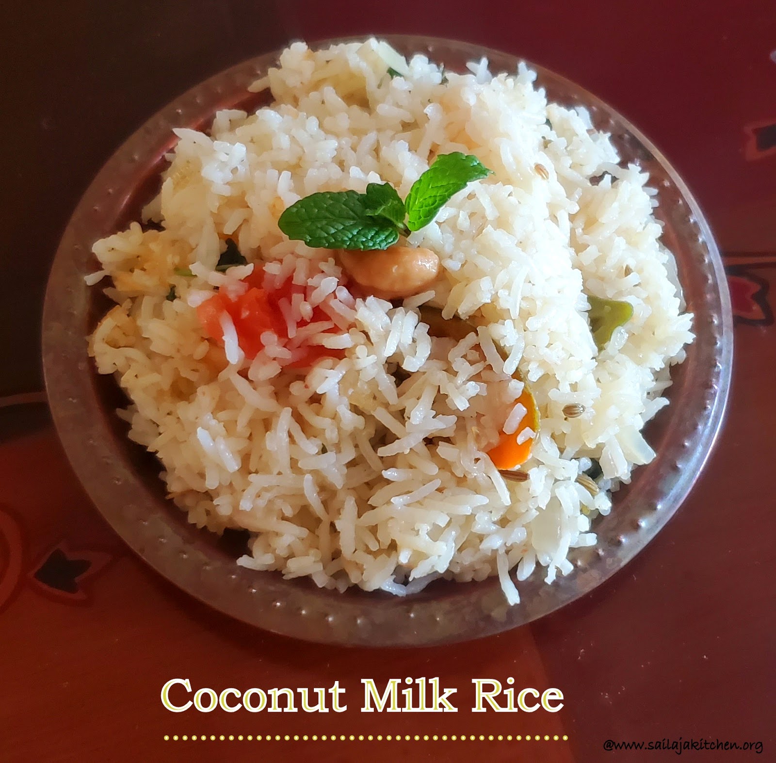 Sailaja Kitchen...A site for all food lovers! Birinji Recipe / Brinji