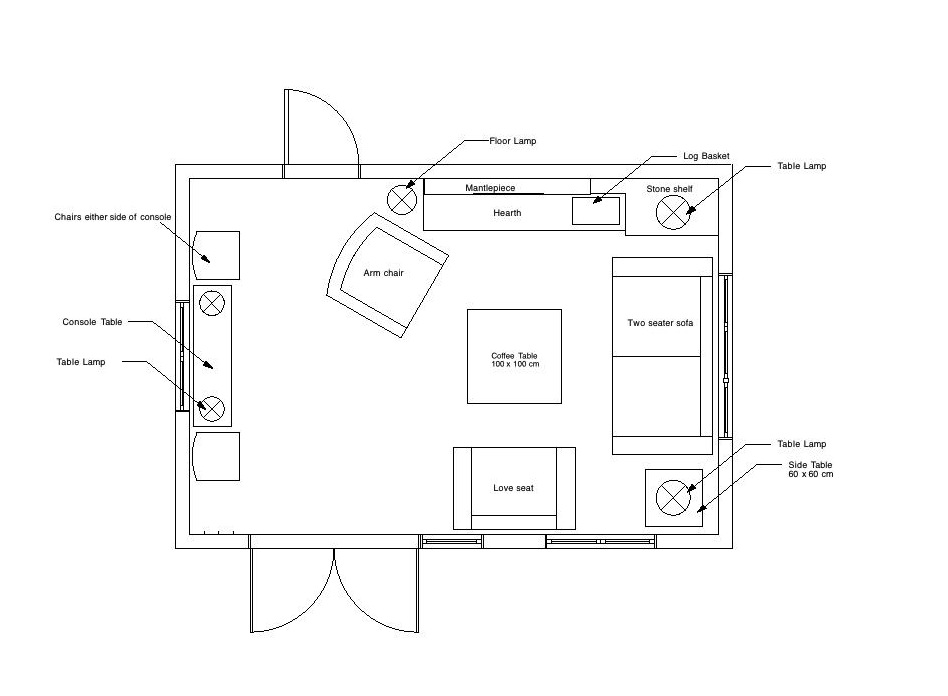 Country Connections Drawing Room Floor Plan Options