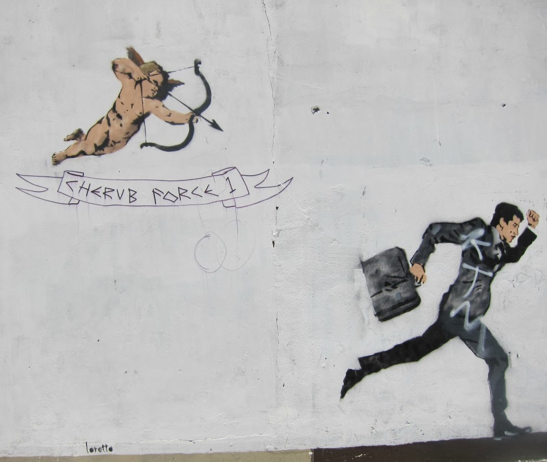 Transpontine Cupid strikes in Peckham Street Art