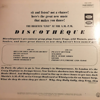 The Regents  ‎– The Regents Live At The A.M.-P.M. Discothèque (1964)