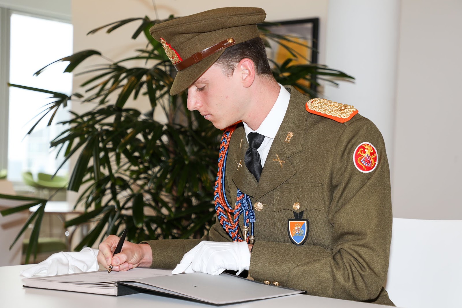 Eurohistory Prince PaulLouis de Nassau Joins Luxembourg Army