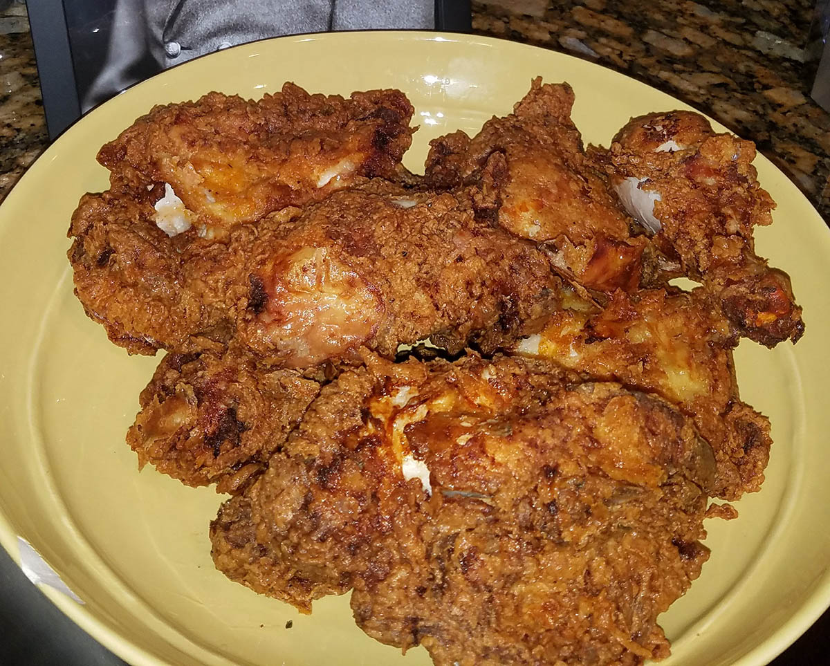 The Scratching Post With Fried Chicken Breading, Less Is More