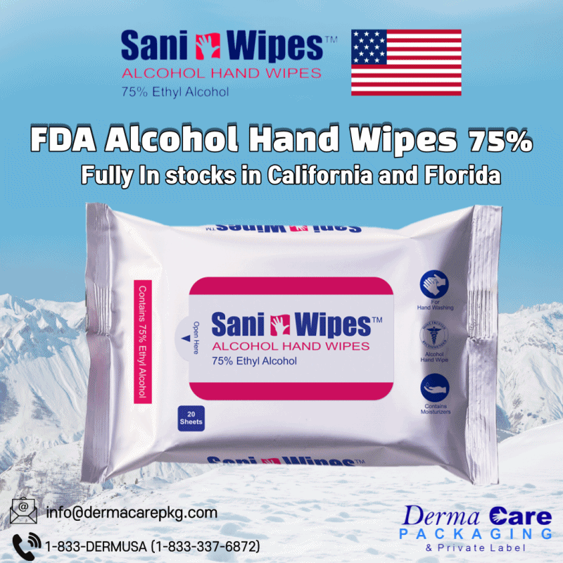 [OTG] FDA Alcohol Hand Wipes, Disinfectant wipes, USA Alcohol wipes 75