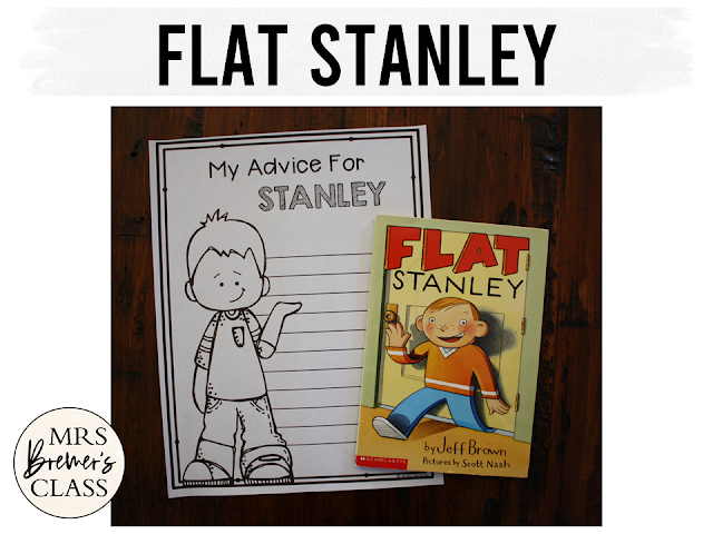 Flat Stanley book study unit Common Core literacy companion activities for 1st and 2nd