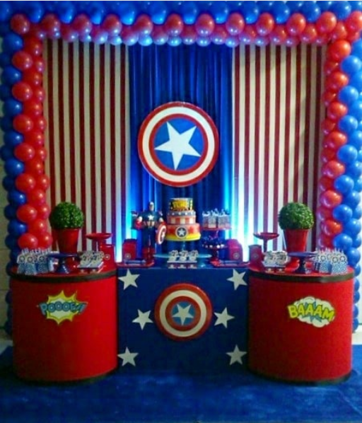 veredicto roto sutil 101 fiestas: Fiesta temática de Capitán América