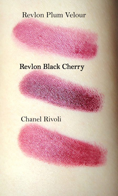 Revlon Super Lustrous Lipstick Black Cherry Swatches