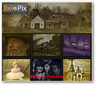 JixiPix Vintage Scene Portable
