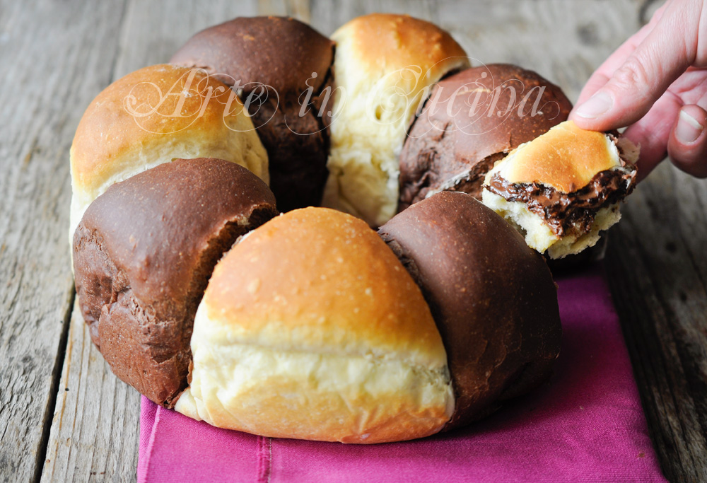Ciambella brioche bicolore alla Nutella con il Bimby TM5