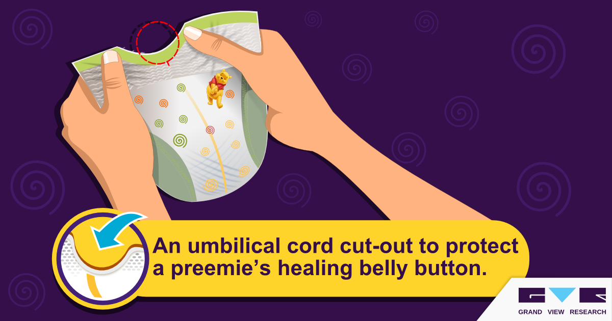 diapers with belly button cut out