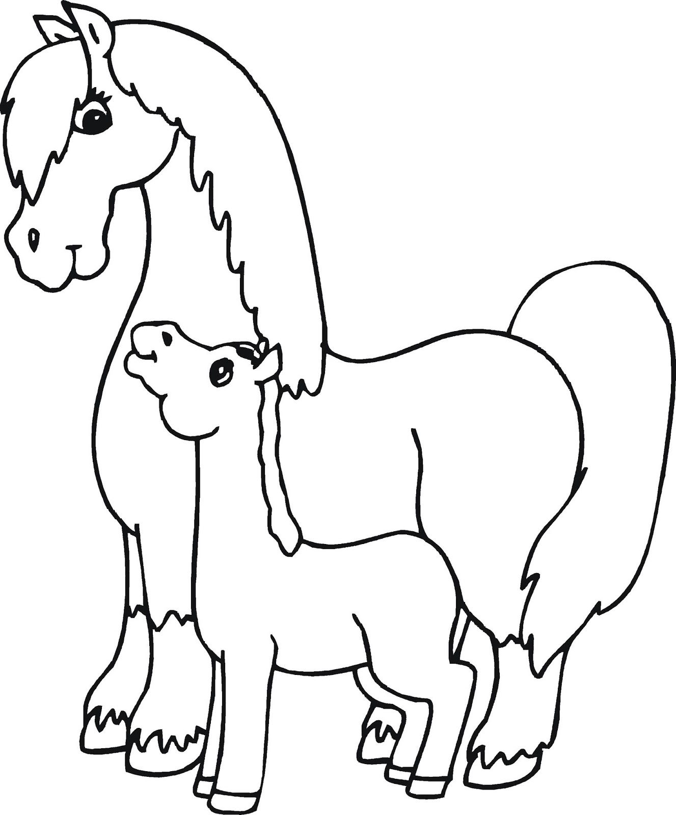 dibujos de caballos para colorear - Jugar y Colorear