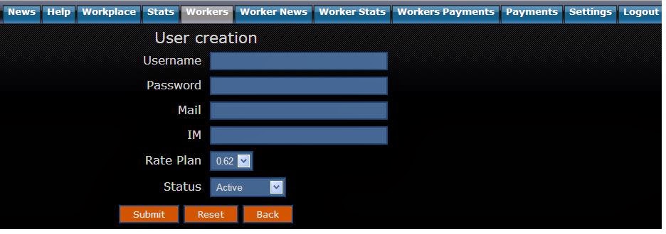 Captcha Admin Panel
