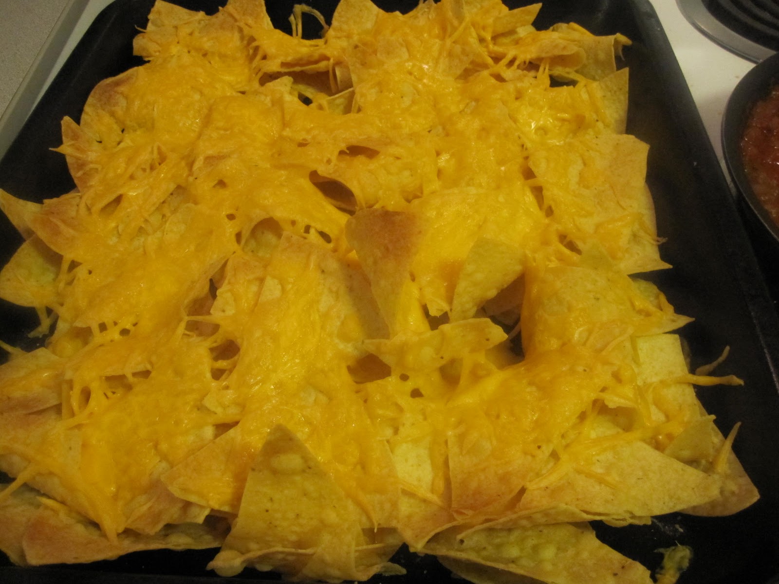 The Food Frontier Nachos & Cheese with Hamburger Salsa