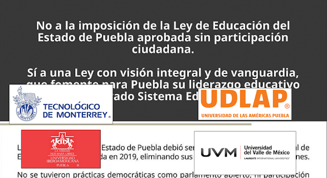 Escuelas privadas de Puebla se unen para exigir modificaciones a la Ley de Educación