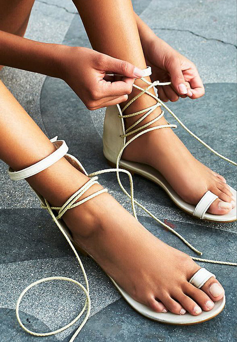 TREND | Lace Up Sandals + Flats - Flip And Style