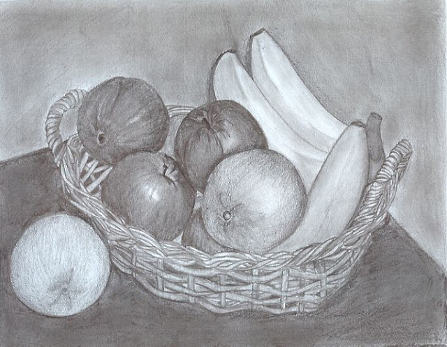 Fruits Pencil sketches