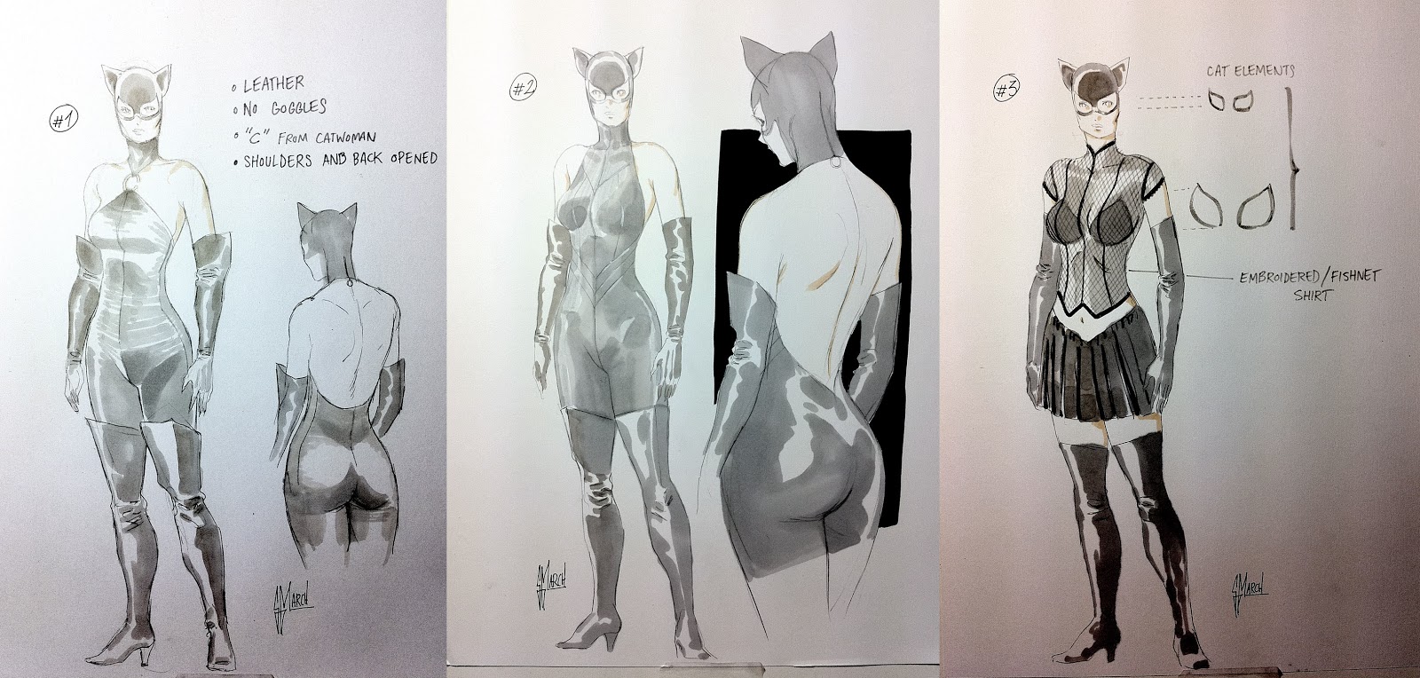 CATWOMAN designs by Guillem March