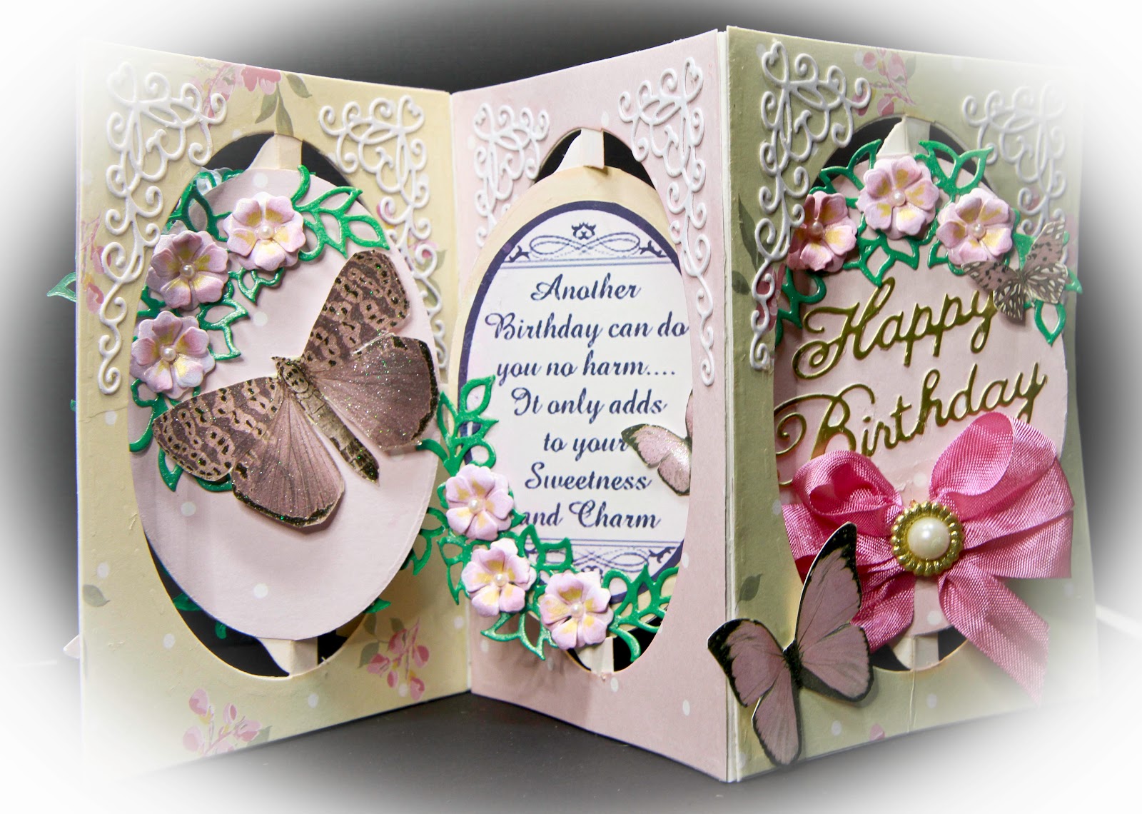 Creative Moments by Nancy Hill Happy Birthday Accordion Card