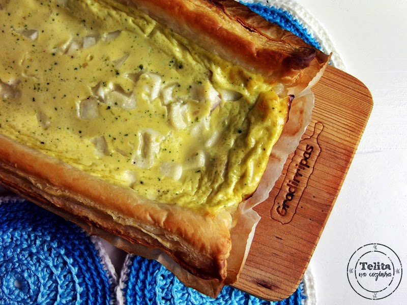 Telita - quiche de queijo fresco e fiambre de frango