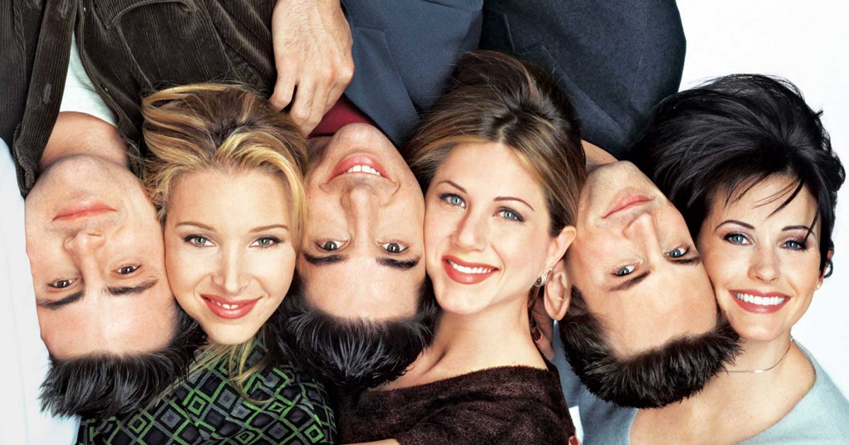 Friends Joey, Ross, Rachel, Phoebe, Monica,Chandler