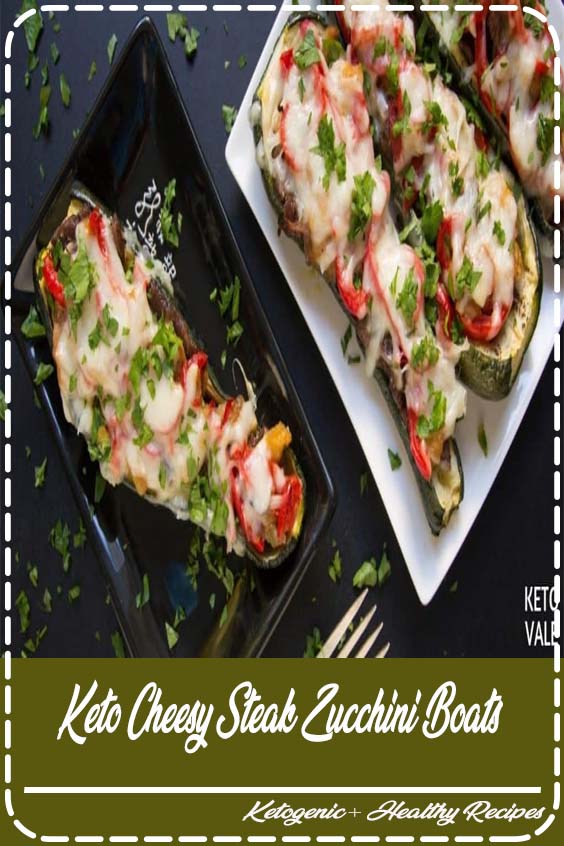 Keto Cheesy Steak Zucchini Boats Summer Fleming Recipe