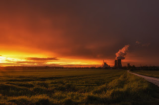 Naturfotografie Wetterfotografie Regenbogen Sonnenuntergang Lippeaue