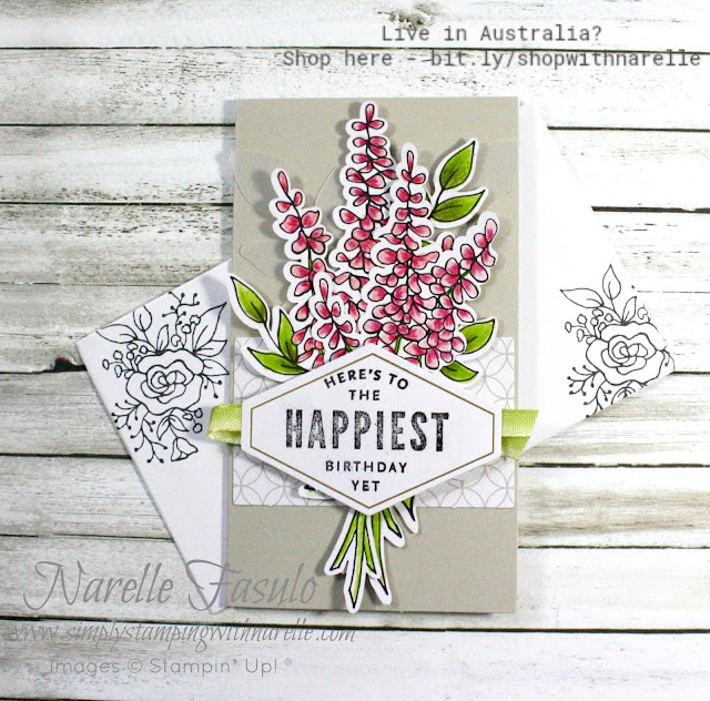Everything you need is supplied in the Lots of Happy Card Kit to make gorgeous cards like this. Get your kit here - http://bit.ly/2xYobt3