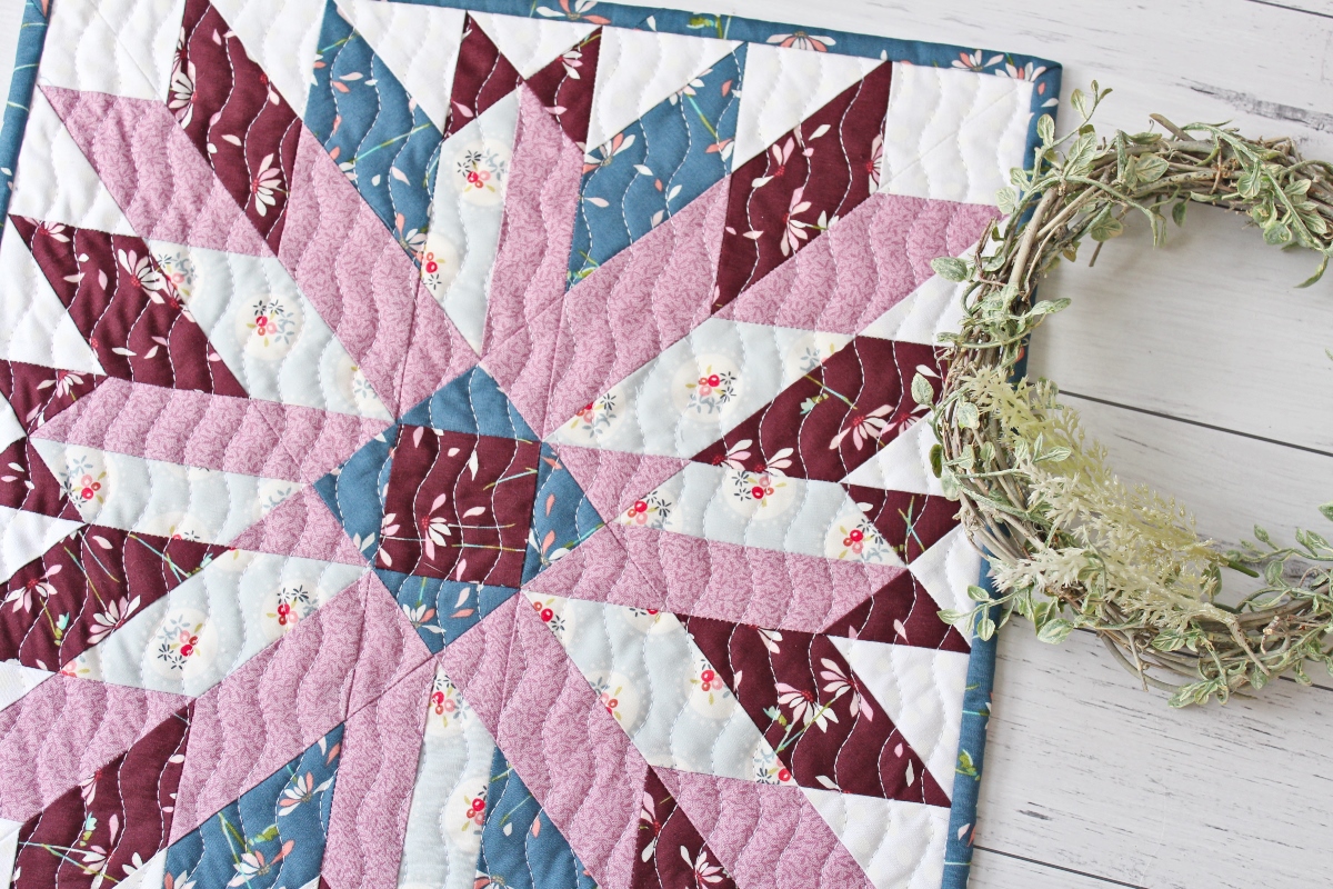 Chrysanthemum Mini Quilt PDF Pattern Threadbare Creations